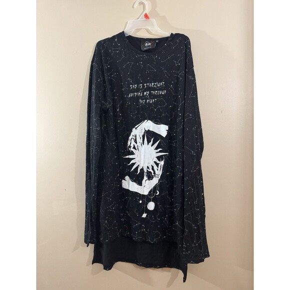 Rogue and Wolf Starlight Constellations Witch Gothic Long Sleeve T Shirt XXL - Picture 4 of 8